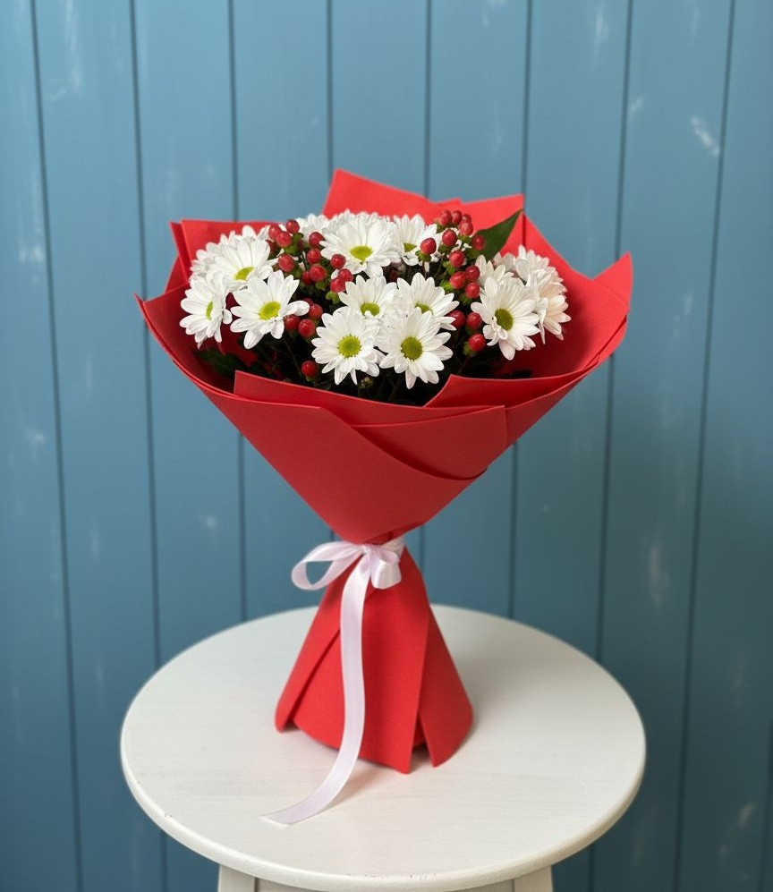 Букет цветов из: Хризантемы в Шереметьевка