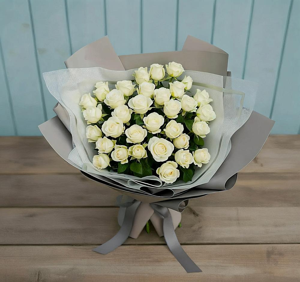 Букет Белоснежная нежность в Шереметьевка