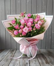 Букет Розовый кустик в Шереметьевка
