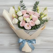 Букет цветов из:  Лизиантусы в Шереметьевка