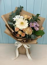 Букет цветов из:  Герберы и Хризантемы в Шереметьевка