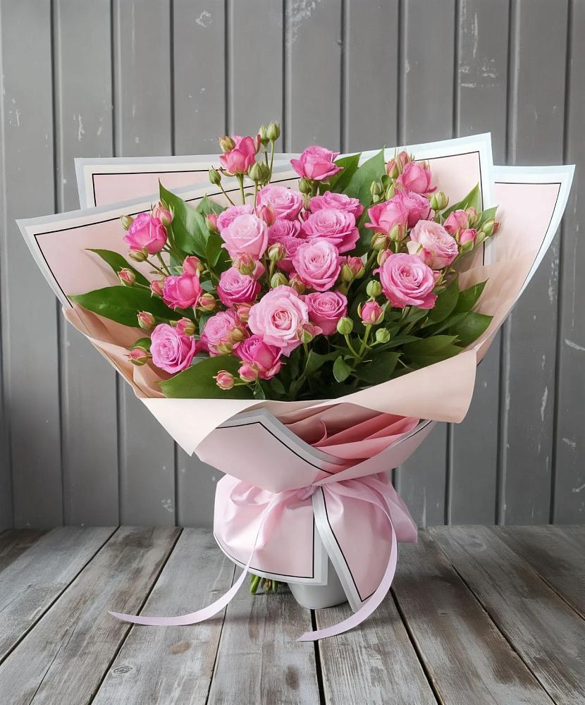 Букет Розовый кустик в Шереметьевка