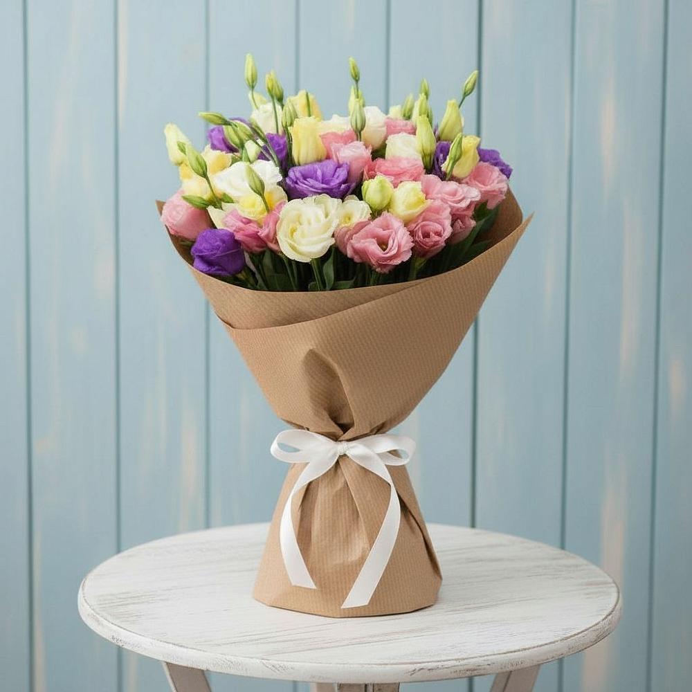 Букет цветов из: Лизиантусы в Шереметьевка