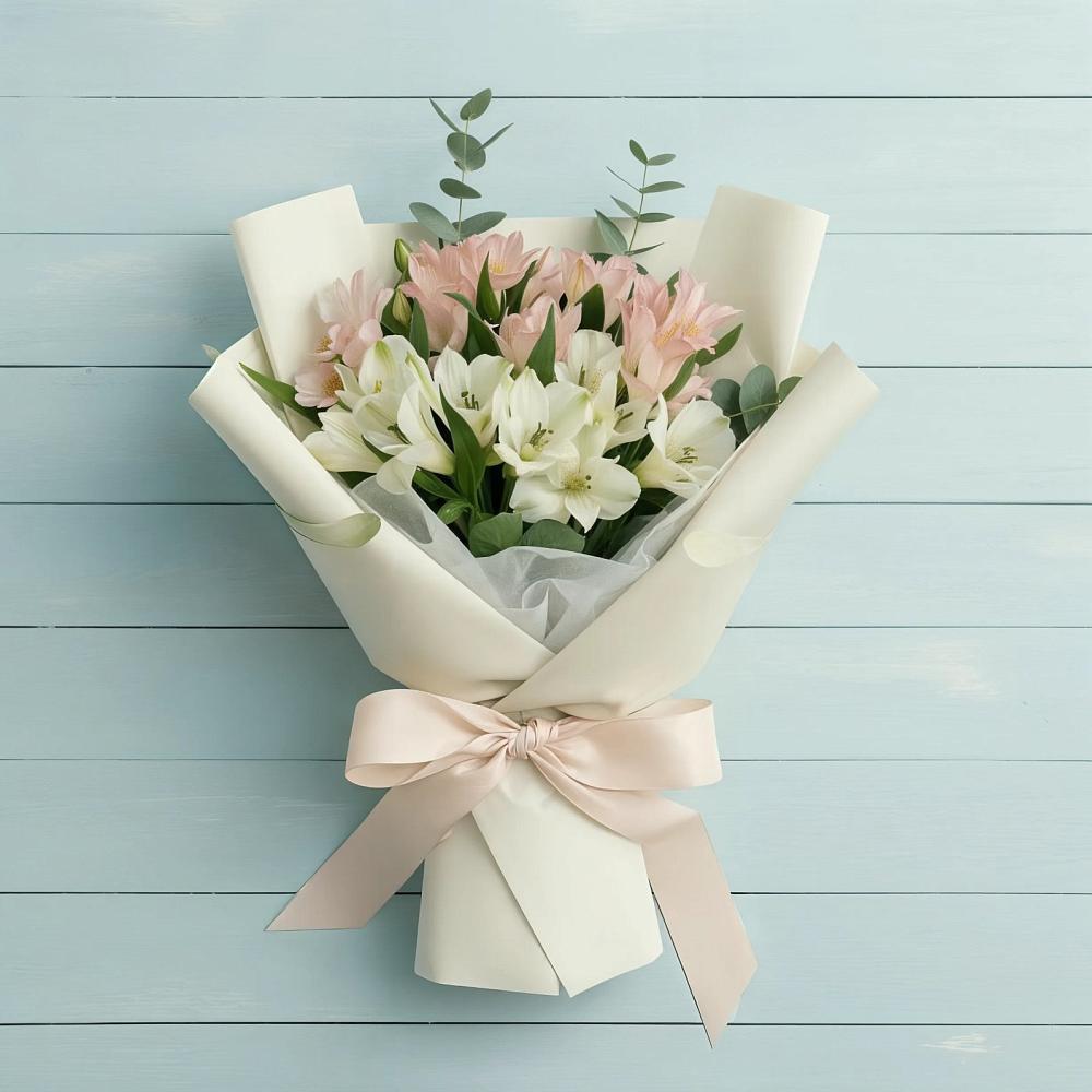 Букет цветов из: Альстромерии в Шереметьевка