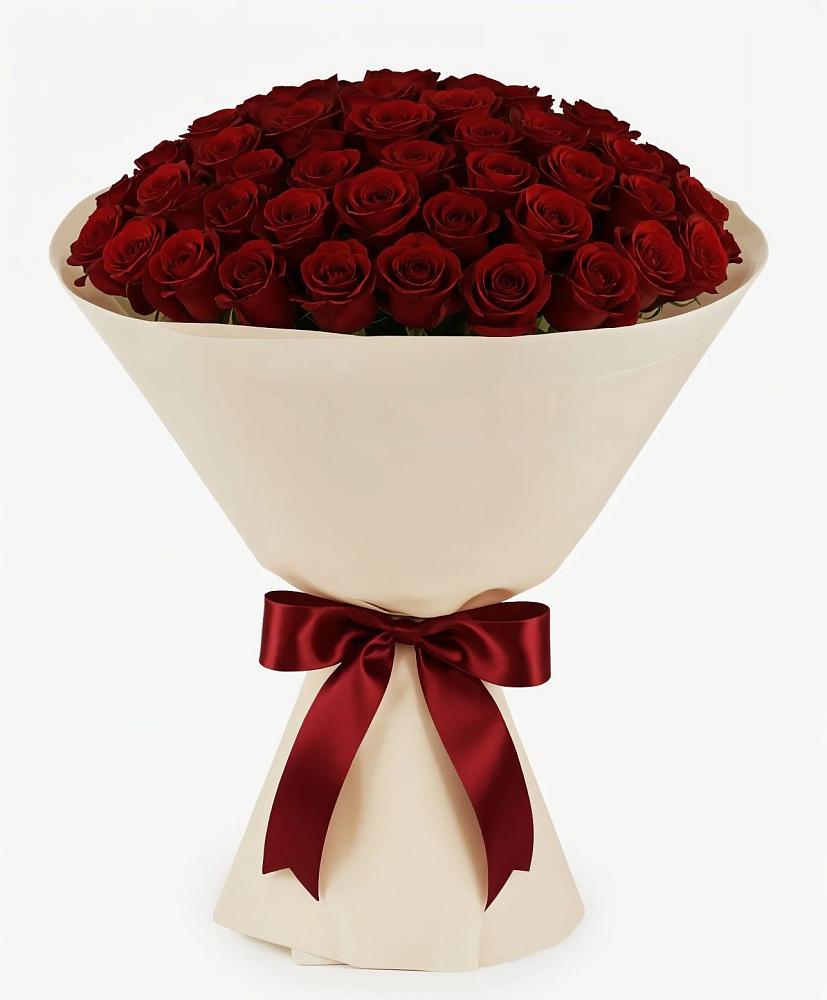 Букет 101 Бордовая роза Блэк Бакарра в Шереметьевка