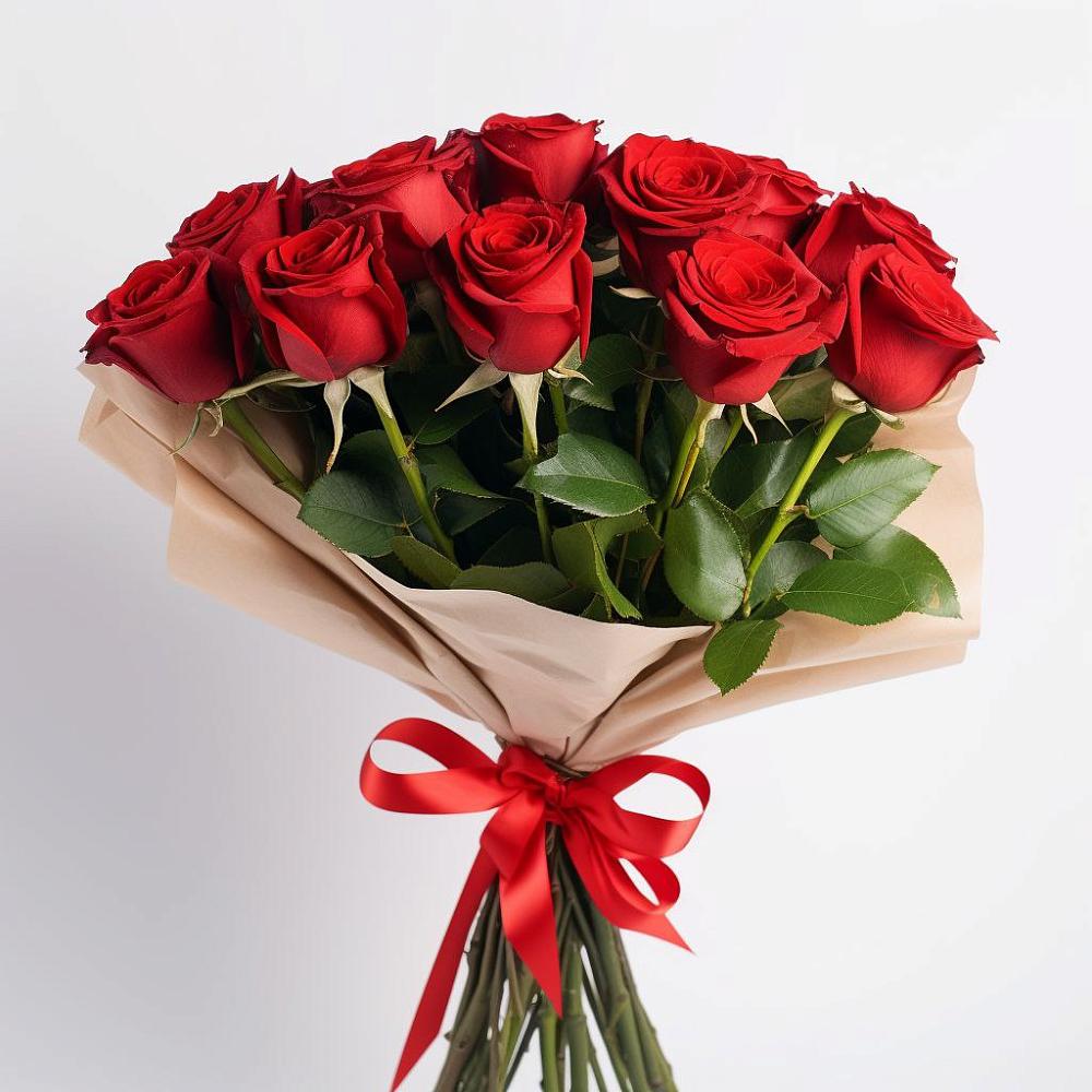 Букет 11 Красных роз Эдлесс Лав в Шереметьевка