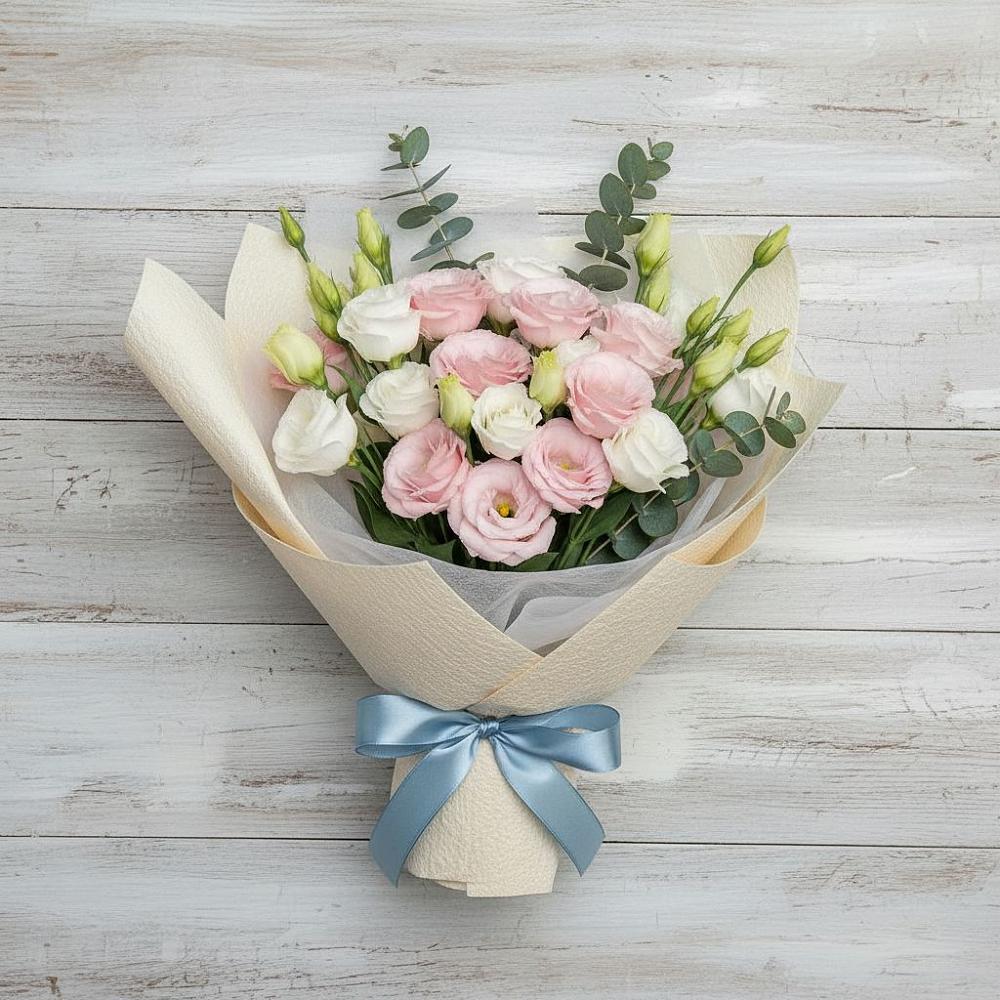 Букет цветов из: Лизиантусы в Шереметьевка